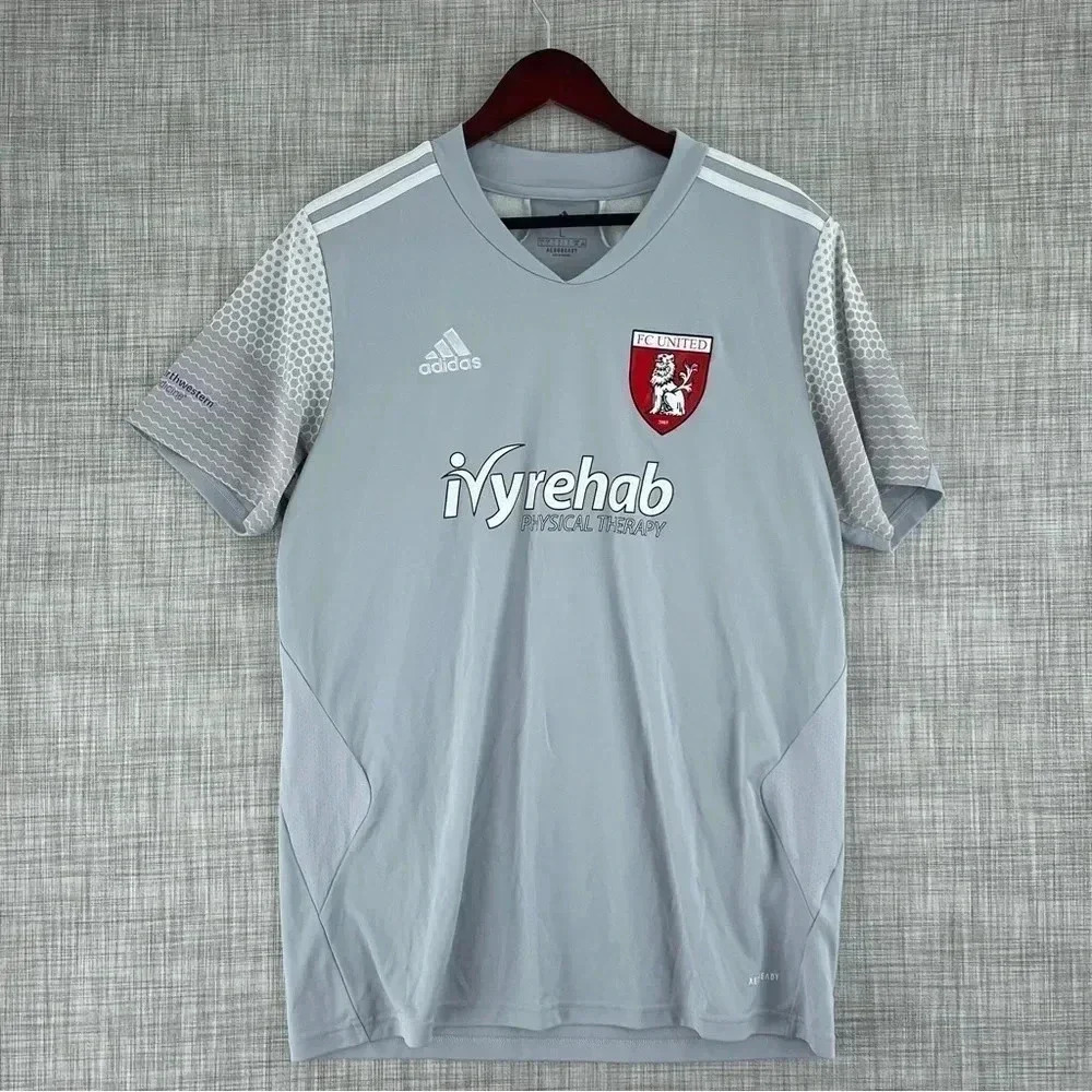 ADIDAS FC United MLS Jersey Size Adult L Gray 2243